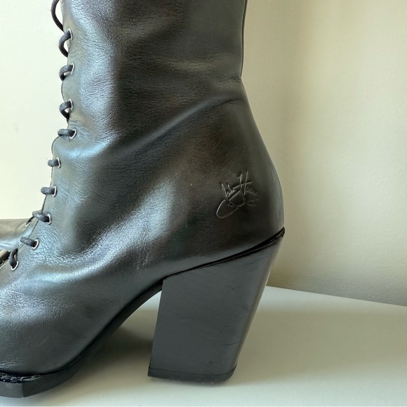 John Fluevog Swordfish HI Abstract Candy Tall Swordfish Boots - Picture 6 of 13